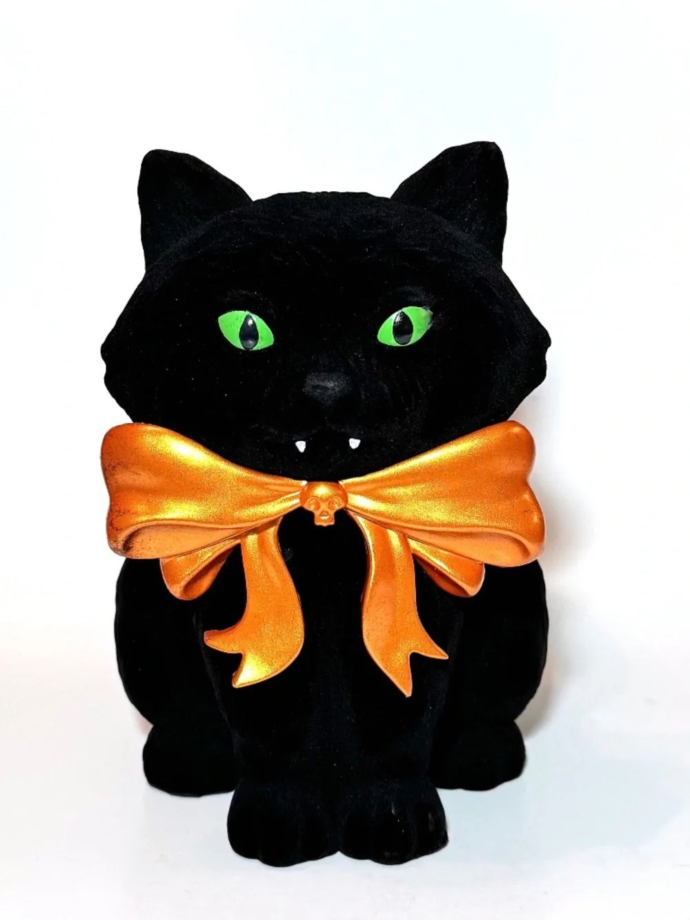 VAMPIRE CAT Pedestal 3-Wick Candle Holder & Candle